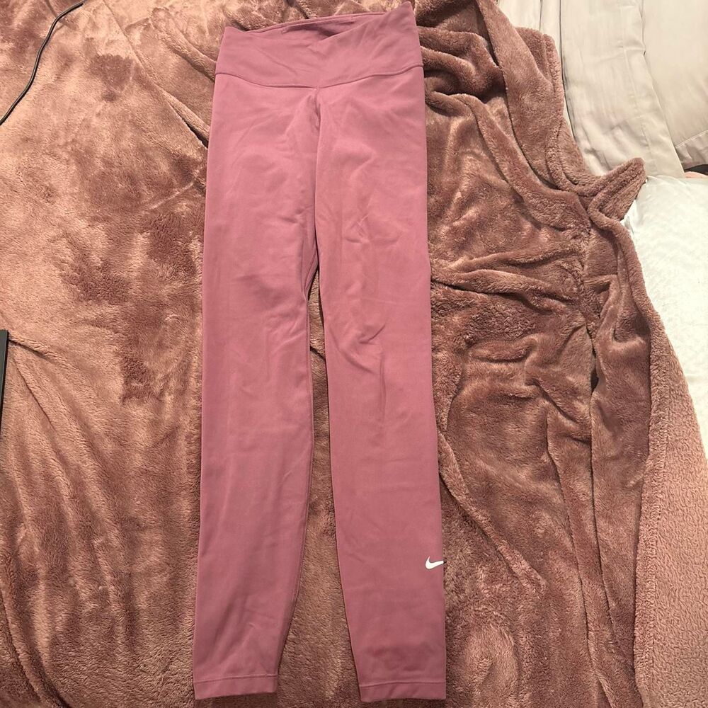 Nike Women's Burgundy and Pink Leggings